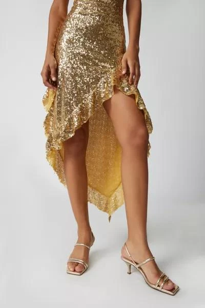 商品Urban Outfitters|UO Stella Sequin Strapless Midi Dress,价格¥76,第3张图片详细描述