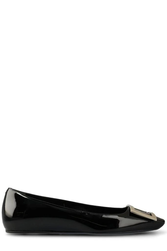 商品Roger Vivier|Roger Vivier Trompette Buckle Ballerina Flats,价格¥5233,第1张图片