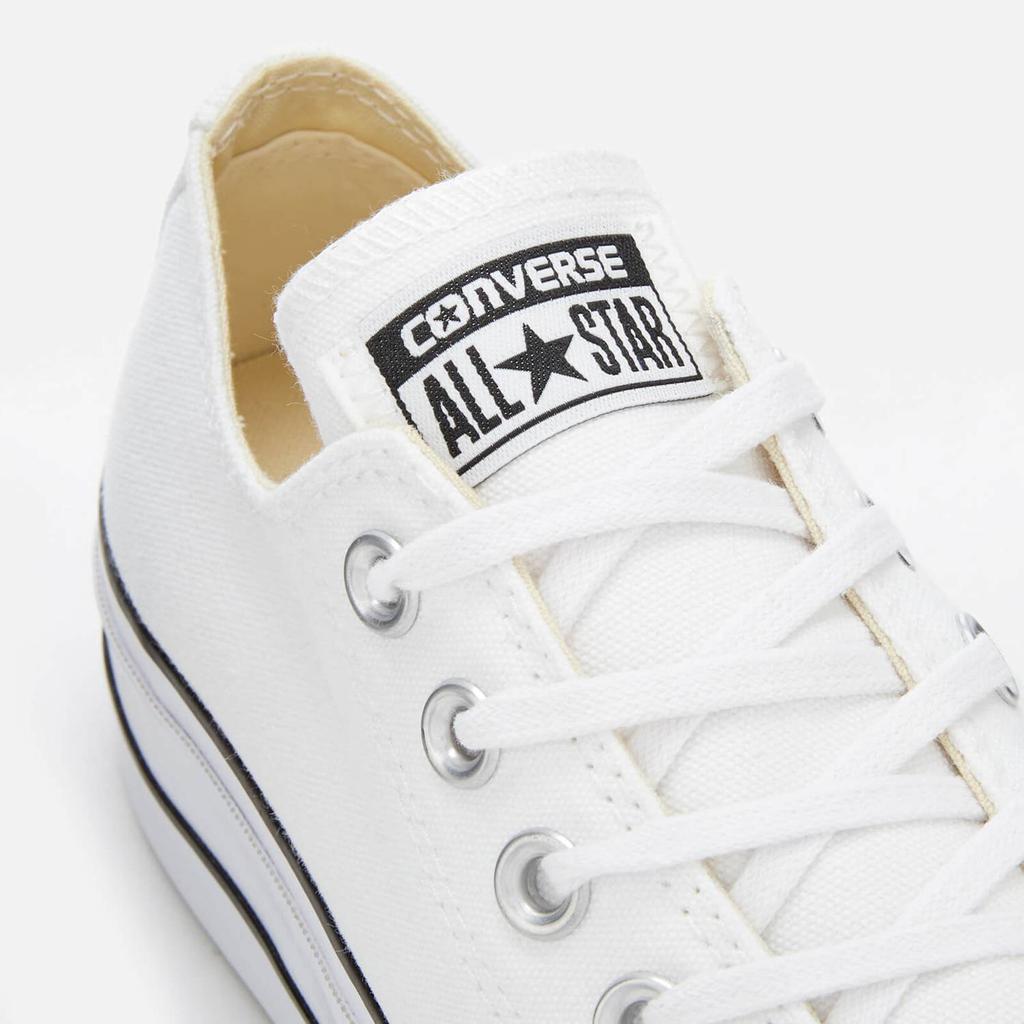 Converse Women's Chuck Taylor All Star Lift Ox Trainers - White/Black/White商品第4张图片规格展示