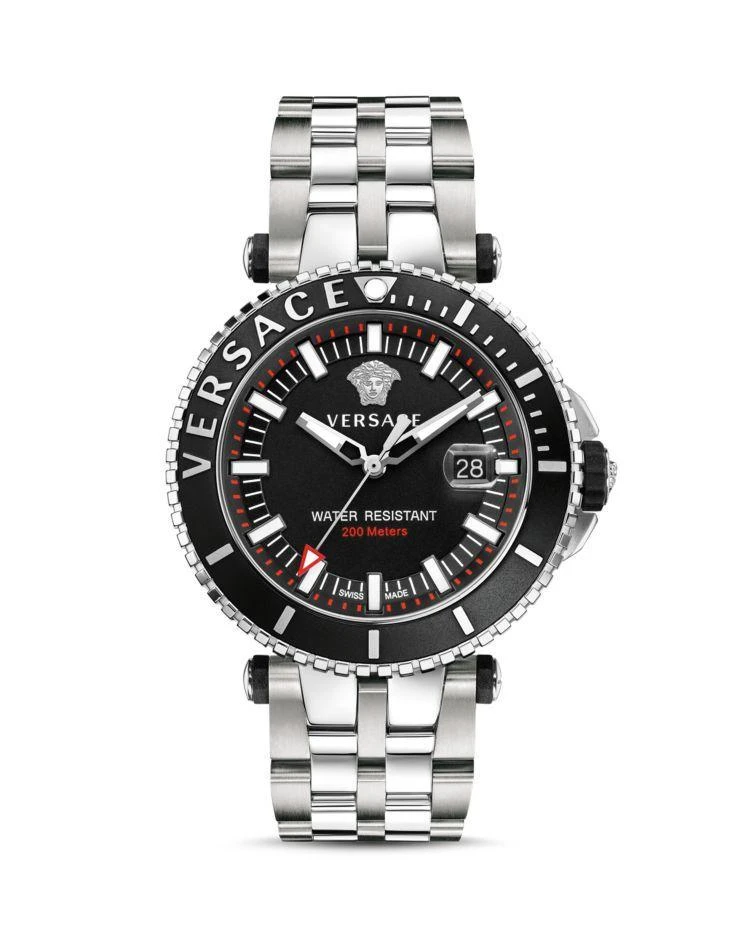 商品Versace|Stainless Steel V-Race Diver Watch, 46mm,价格¥14930,第1张图片