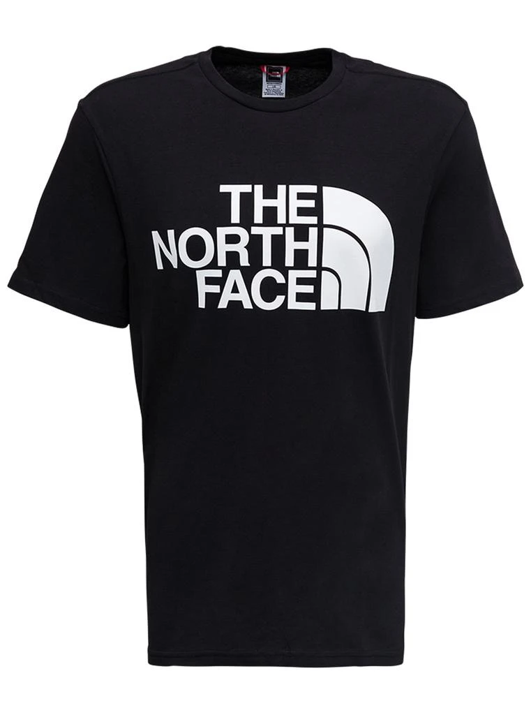 商品The North Face|Black Crewneck T-shirt With Contrasting Logo Print In Cotton Man,价格¥590,第1张图片