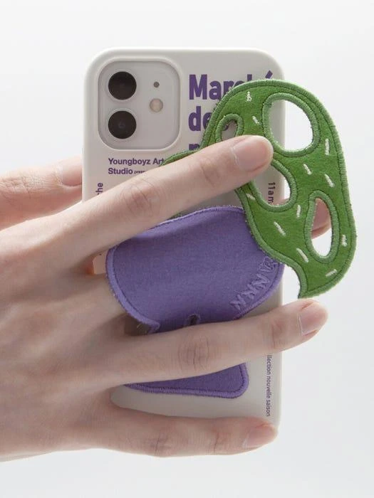 商品SECOND UNIQUE NAME|[Purple] Plants Patch iPhone Case,价格¥438,第5张图片详细描述