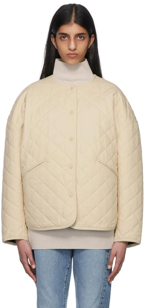 商品Totême|Off-White Quilted Jacket,价格¥2683,第1张图片