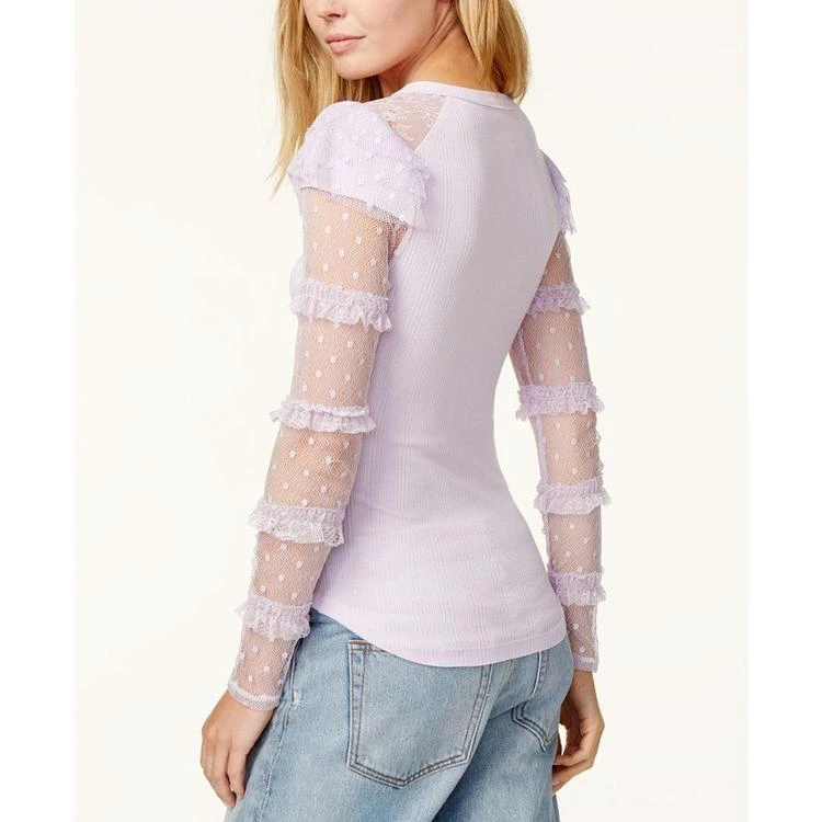 商品Free People|Kiss Kiss Ruffle-Sleeve Top,价格¥382,第2张图片详细描述