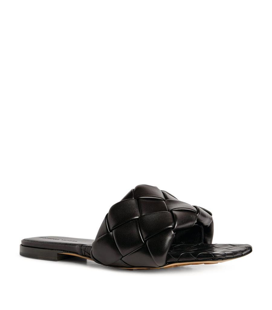 商品Bottega Veneta|Quilted Leather Lido Flat Sandals,价格¥11055,第6张图片详细描述