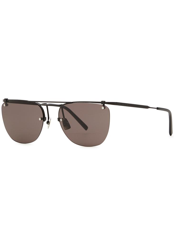 Rimless round-frame sunglasses商品第1张图片规格展示