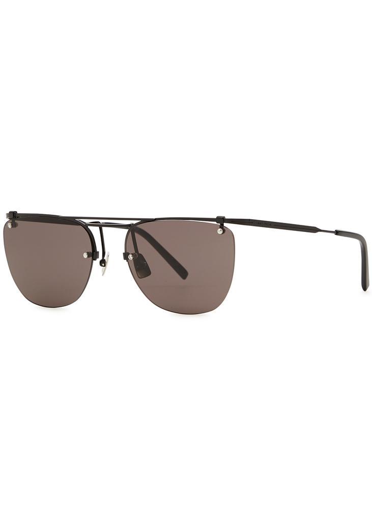 商品Yves Saint Laurent|Rimless round-frame sunglasses,价格¥3269,第1张图片
