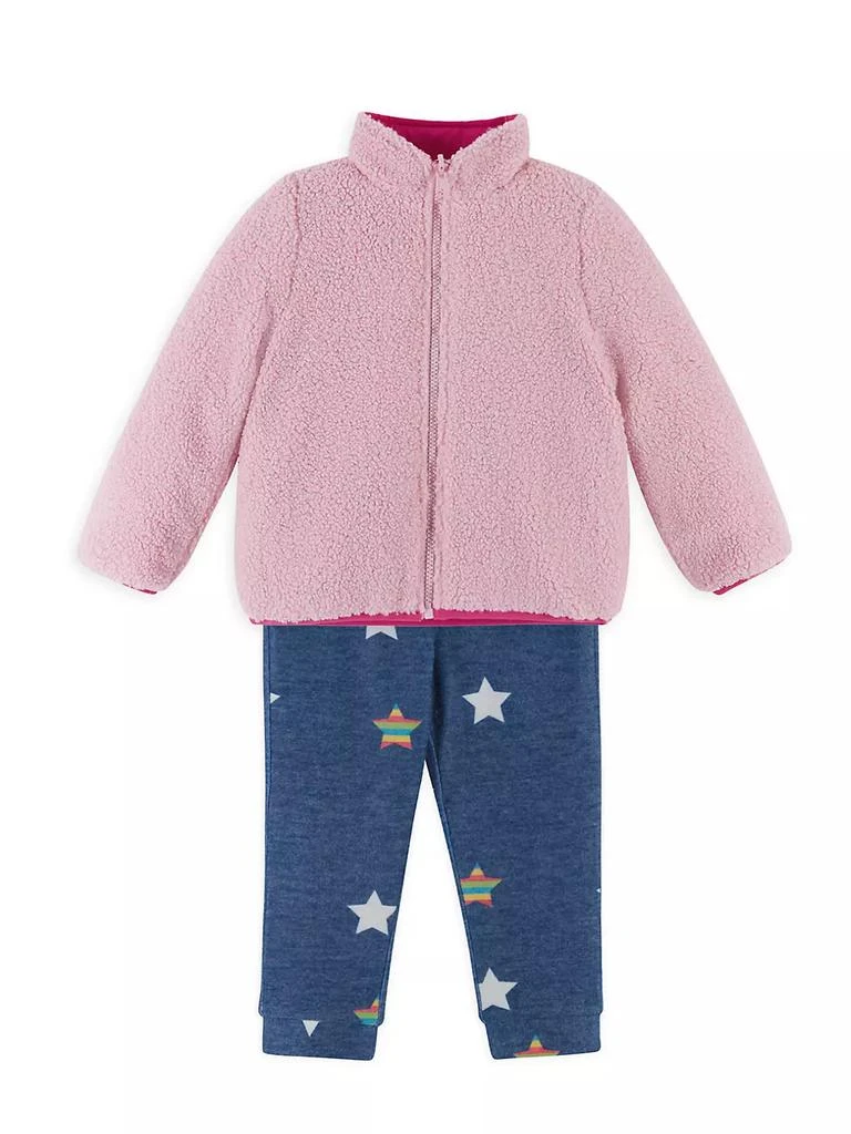 商品Andy & Evan|Little Girl's Reversible Fleece Jacket,价格¥445,第2张图片详细描述