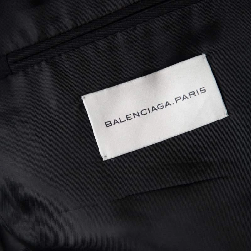 商品[二手商品] Balenciaga|Balenciaga Black Wool Two Button Blazer XL,价格¥1787,第5张图片详细描述