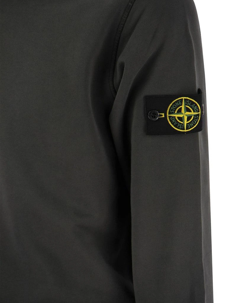 商品Stone Island|Stone Island Compass Patch Crewneck Sweatshirt,价格¥1591,第4张图片详细描述