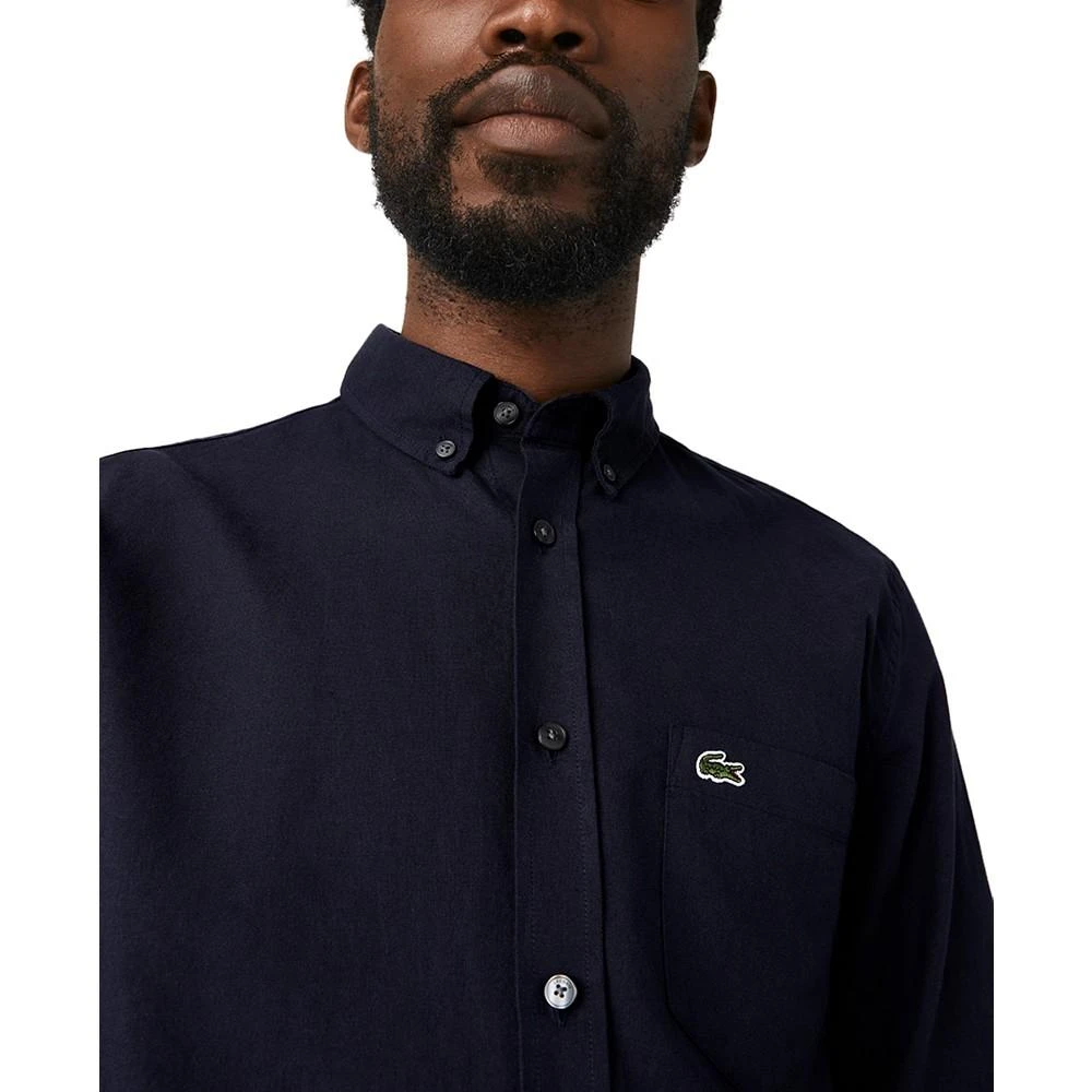 商品Lacoste|Men's Regular Fit Long-Sleeve Solid Oxford Shirt,价格¥768,第3张图片详细描述