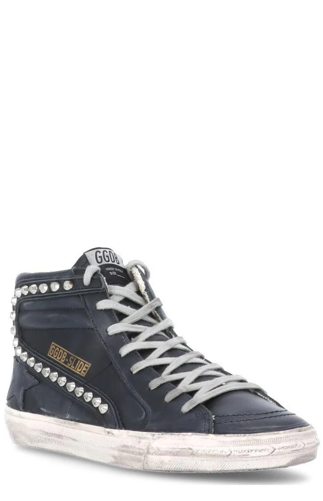 商品Golden Goose|Golden Goose Deluxe Brand Slide High-Top Sneakers,价格¥4988,第2张图片详细描述