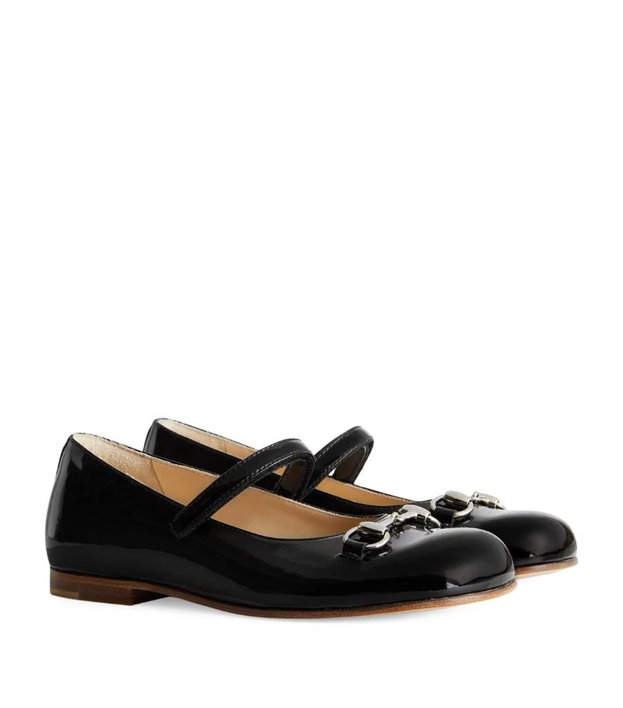 商品Gucci|Patent Horsebit Ballet Flats,价格¥4112,第4张图片详细描述