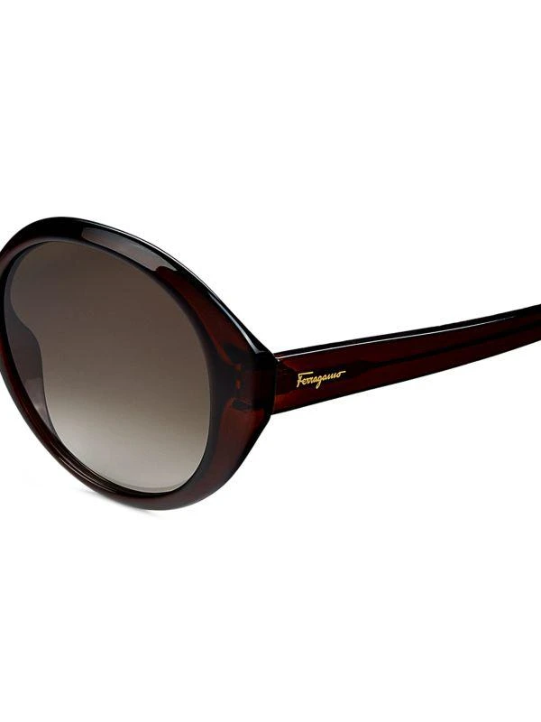 商品Salvatore Ferragamo|57MM Oval Sunglasses,价格¥563,第3张图片详细描述