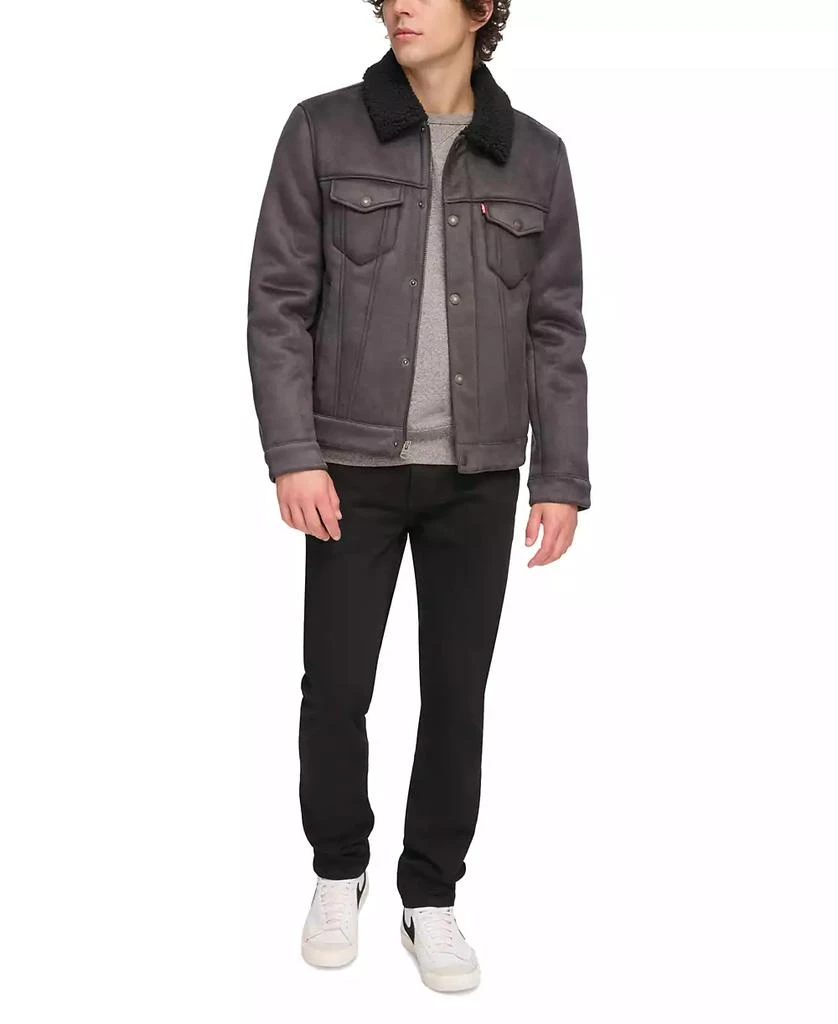 商品Levi's|Men's Relaxed-Fit Faux-Shearling Trucker Jacket,价格¥2206,第1张图片