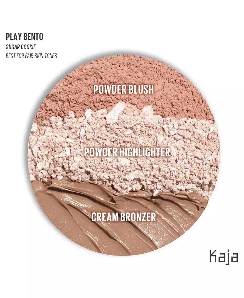 商品Kaja|Face Bento Cream Bronzer, Powder Blush & Highlighter Sculpting Trio,价格¥223,第4张图片详细描述