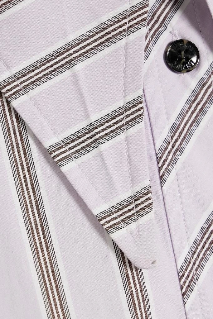 商品Ganni|Striped organic cotton-poplin mini shirt dress,价格¥601,第4张图片详细描述