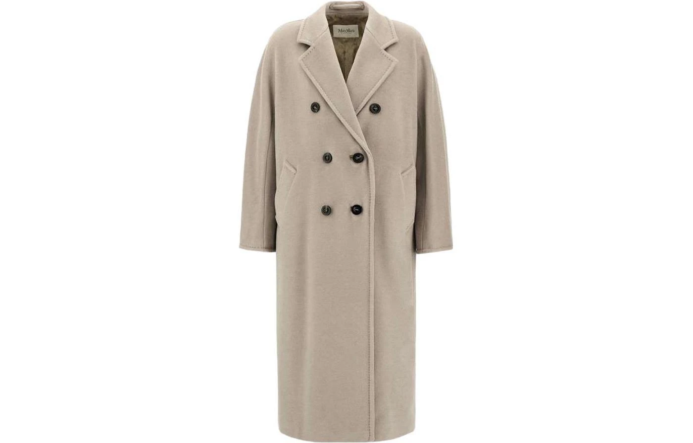 商品[国内直发] Max Mara|[预售3天]Madame系列 101801 经典款双面毛呢宽松排扣大衣 女款 浅米色,价格¥15245,第1张图片