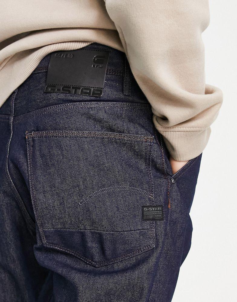 G-Star Grip 3D relaxed tapered jeans in indigo blue商品第2张图片规格展示