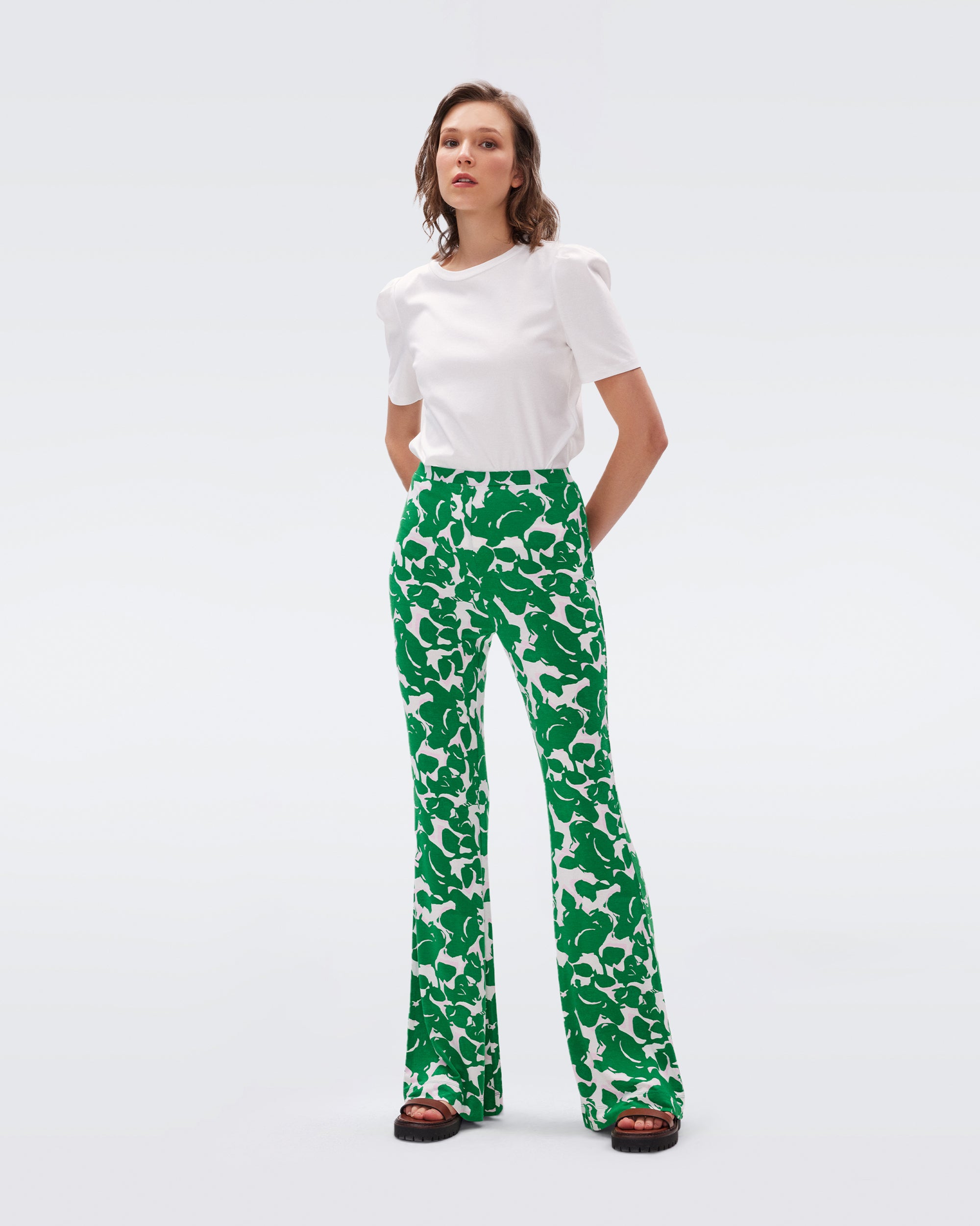 Diane von Furstenberg 女士衬衫 DVFBS2R005IVORY 白色商品第5张图片规格展示