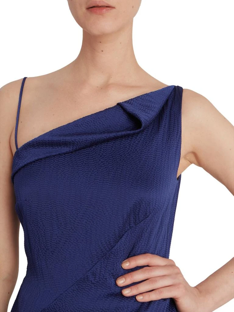 商品ROLAND MOURET|Fira Hammered Satin Asymmetrical Peplum Top,价格¥1226,第4张图片详细描述