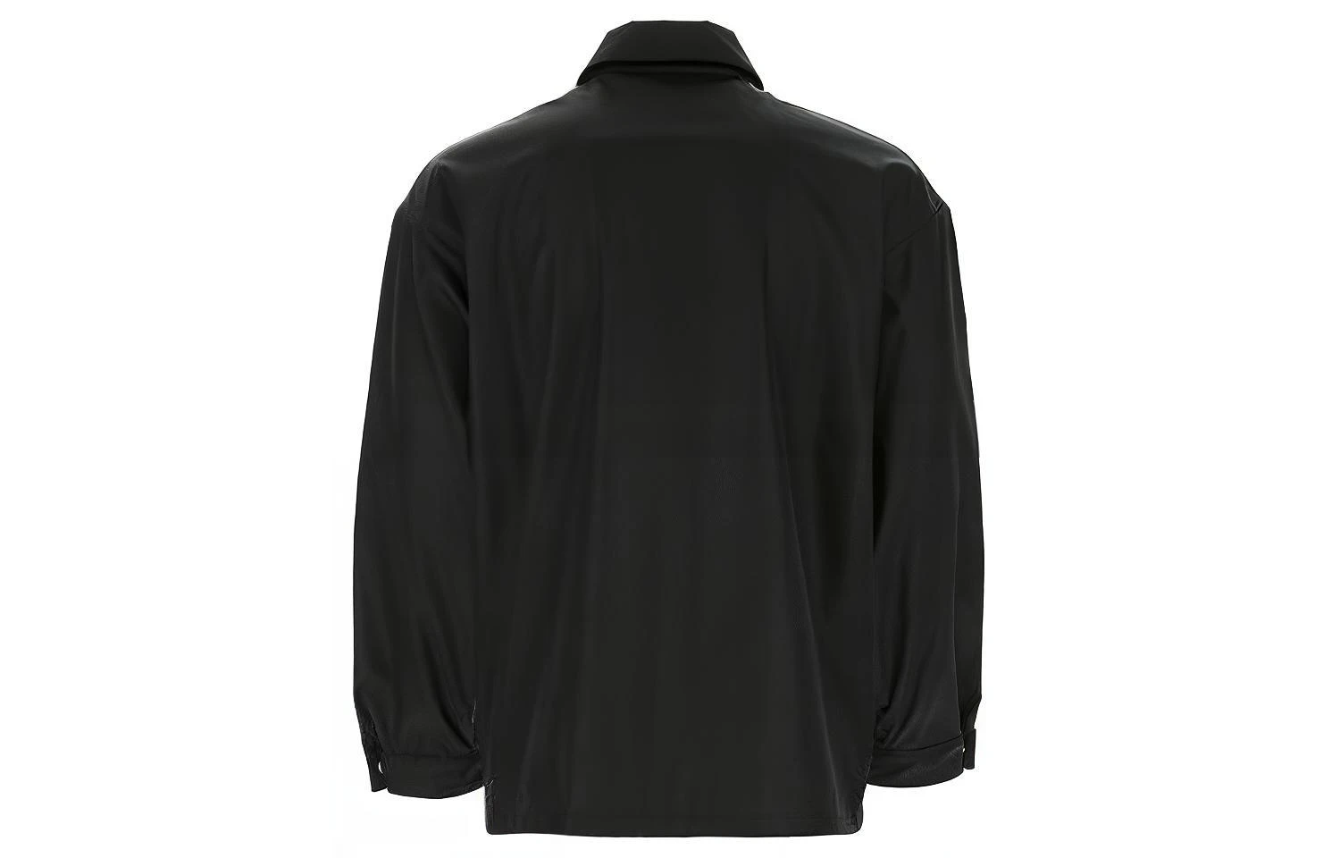 商品[国内直发] Prada|普拉达 FW21 休闲翻领徽标logo拉链夹克外套 男款 黑色,价格¥11911,第3张图片详细描述