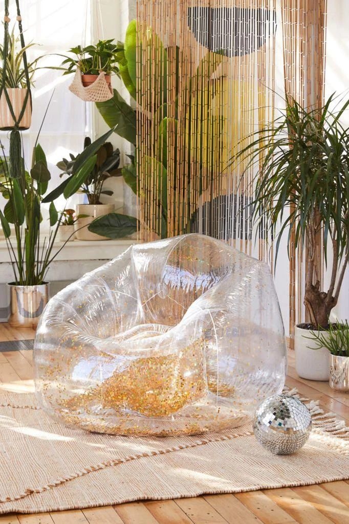 商品Urban Outfitters|透明炫彩充气式懒人沙发,价格¥263,第1张图片