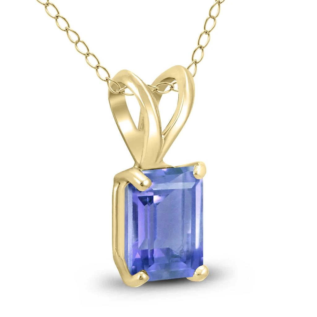 商品SSELECTS|14K  5X3Mm Emerald Shaped Tanzanite Pendant,价格¥1159,第2张图片详细描述