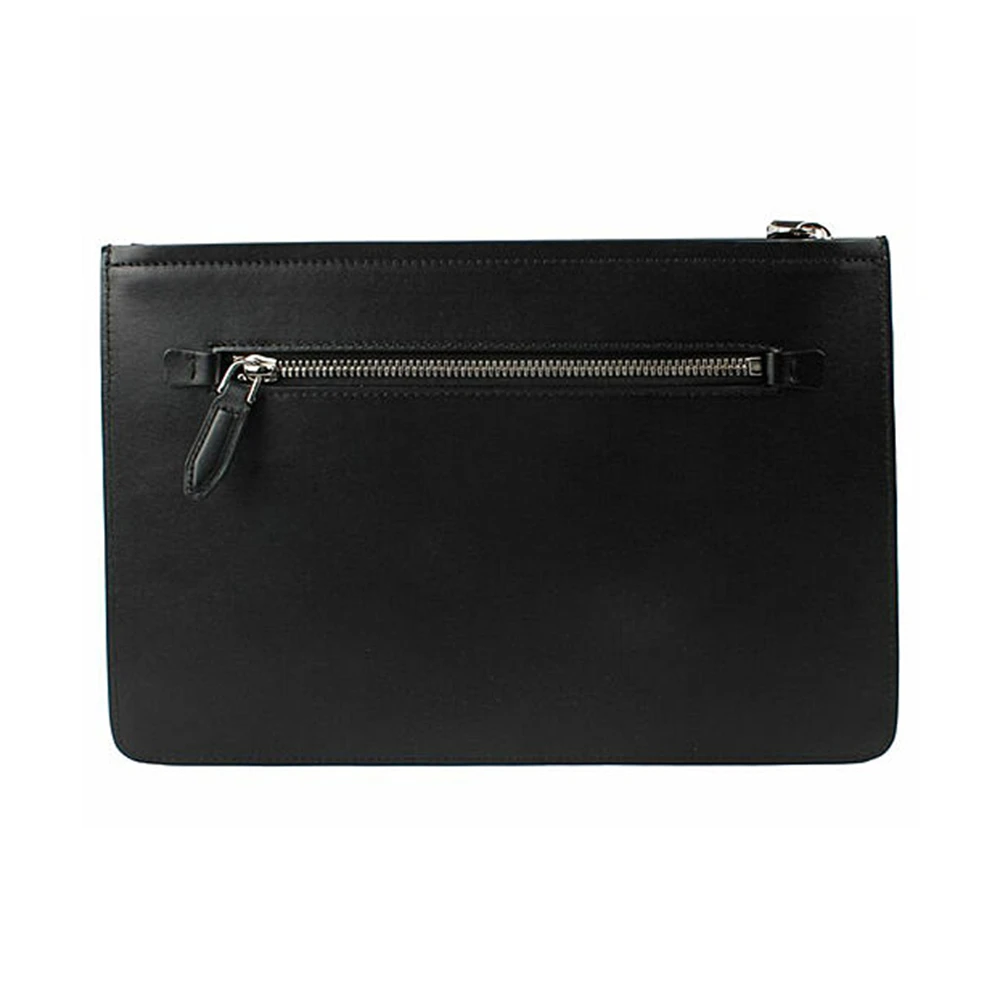 SALVATORE FERRAGAMO 男士黑色皮革手拿包 24-A124-704185 商品