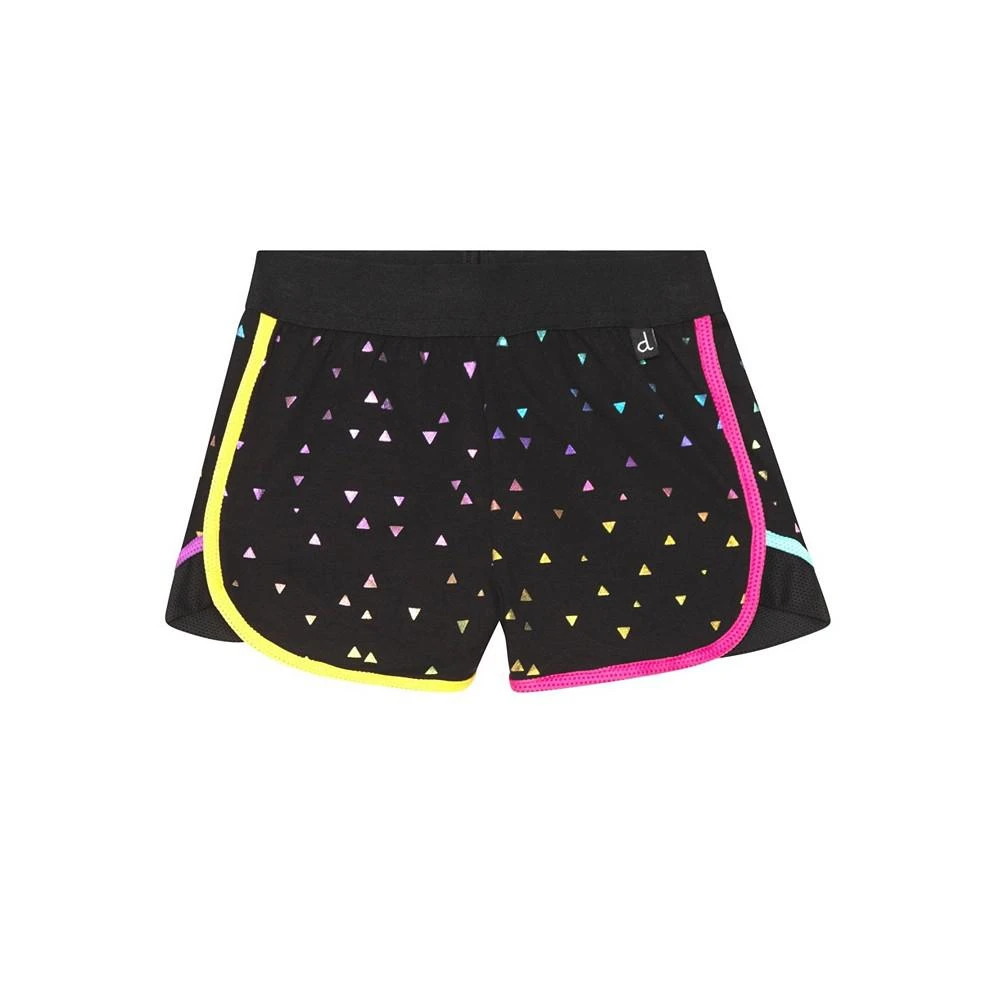商品Deux par Deux|Girl Printed Short With Mesh Insert Black Foil Triangle - Toddler|Child,价格¥116,第1张图片