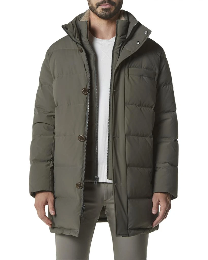 商品Andrew Marc|Men's Shelton Down Parka w/ Shearling Bib,价格¥3013,第3张图片详细描述