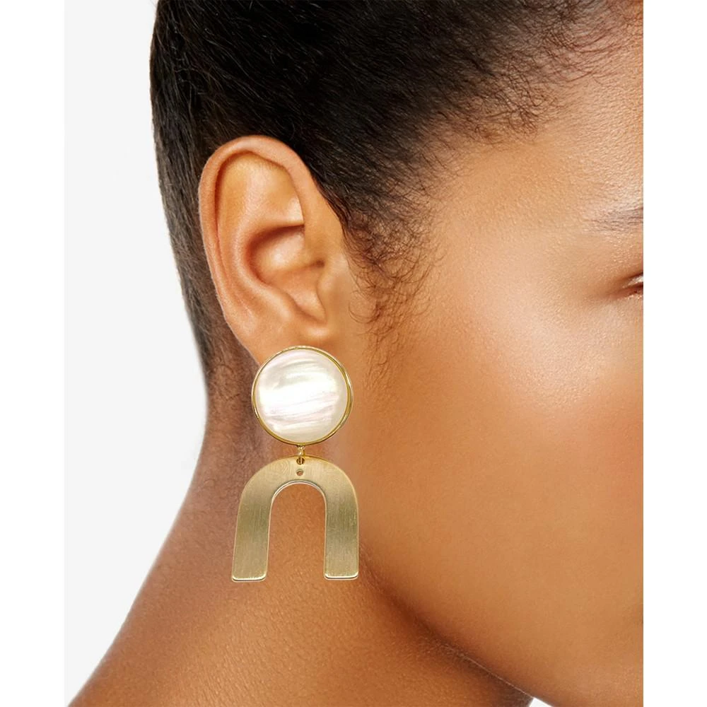 商品ADORNIA|14k Gold-Plated Imitation Mother of Pearl Drop Earrings,价格¥205,第2张图片详细描述