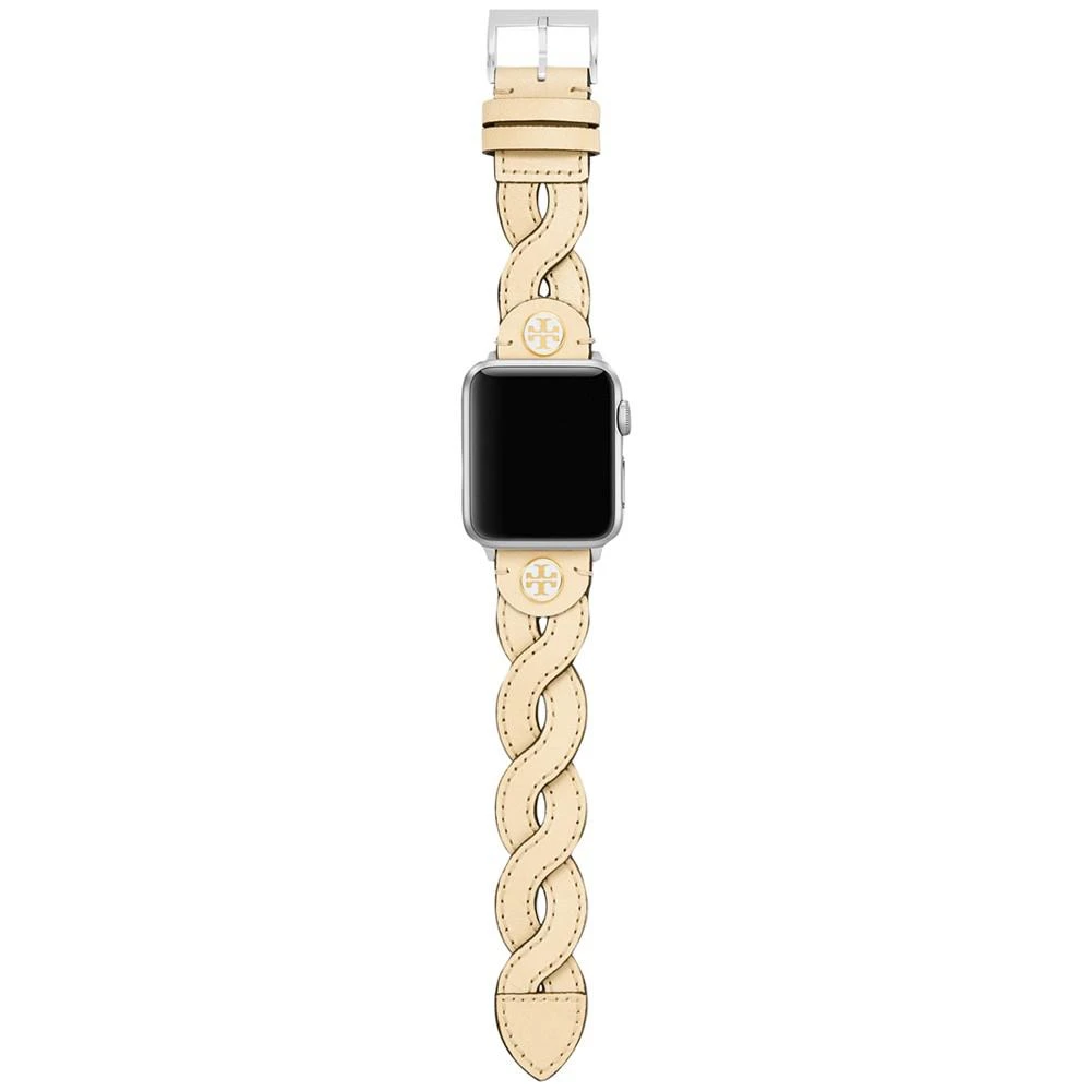商品Tory Burch|Interchangeable Cream Braided Leather Strap For Apple Watch® 38mm/40mm,价格¥939,第3张图片详细描述