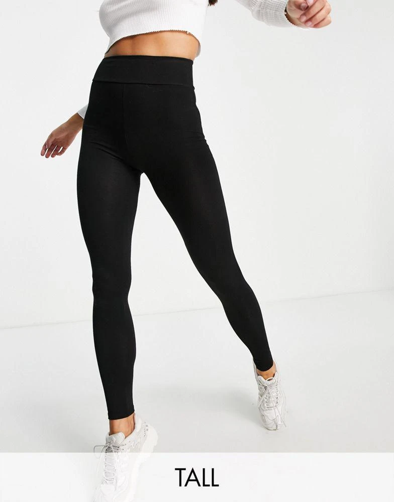 商品River Island Tall|River Island Tall high waist legging in black,价格¥82,第1张图片