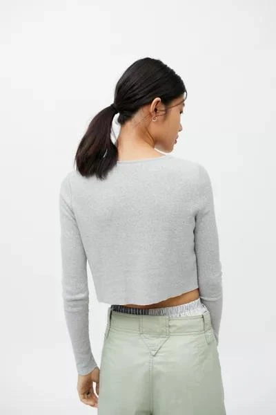 商品BDG|BDG Girlfriend Long Sleeve Cropped Top,价格¥35,第2张图片详细描述