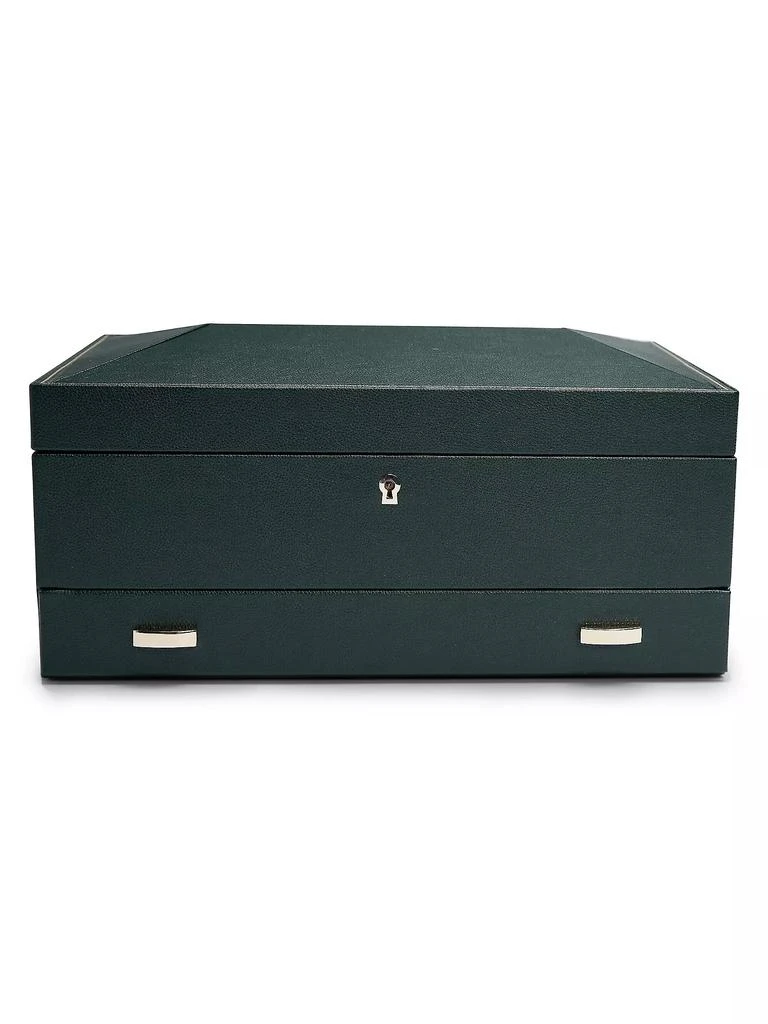 商品Wolf|British Racing Green 10-Piece With Drawer Watch Box,价格¥4421,第1张图片