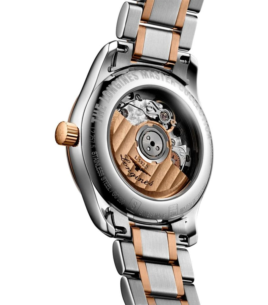 商品Longines|Pink Gold, Stainless Steel and Diamond Master Collection Watch 29mm,价格¥24906,第2张图片详细描述