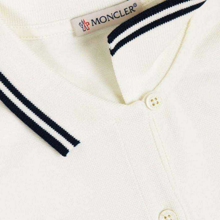 商品Moncler|Girls Polo Shirt Ivory,价格¥708-¥874,第7张图片详细描述