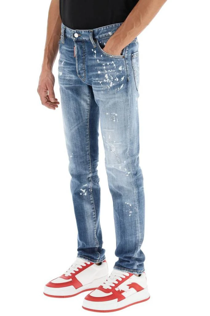 商品DSQUARED2|Dsquared2 medium bleached spots wash cool guy jeans,价格¥2408,第4张图片详细描述