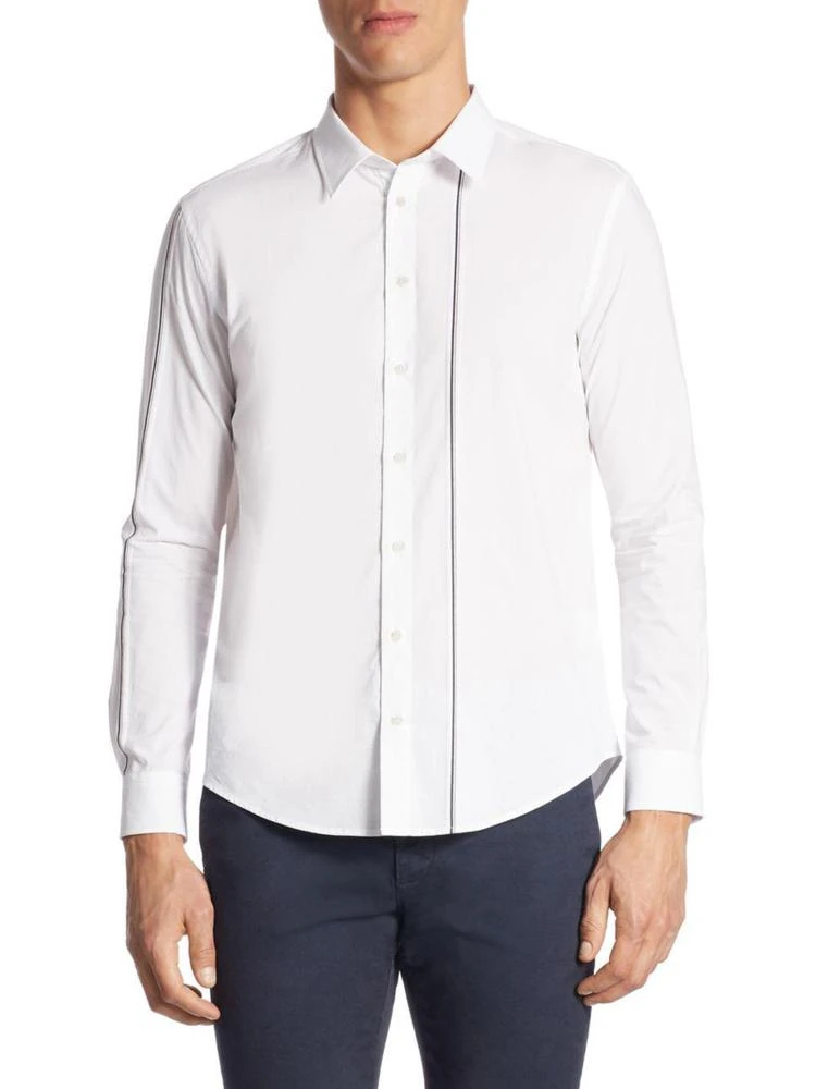 商品MSGM|Point Collar Cotton Casual Button-Down Shirt,价格¥624,第1张图片