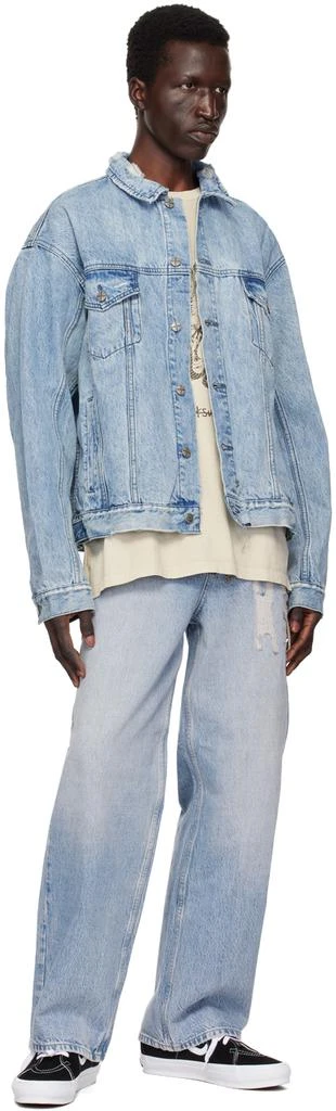 商品Ksubi|Blue Oh G Acid Trip Trash Denim Jacket,价格¥868,第4张图片详细描述