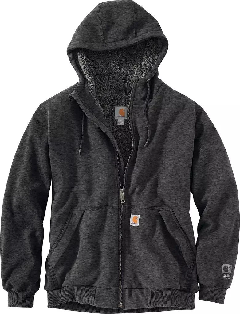 商品Carhartt|Carhartt Men's Rain Defender Rockland Sherpa-Lined Hooded Sweatshirt,价格¥621,第2张图片详细描述