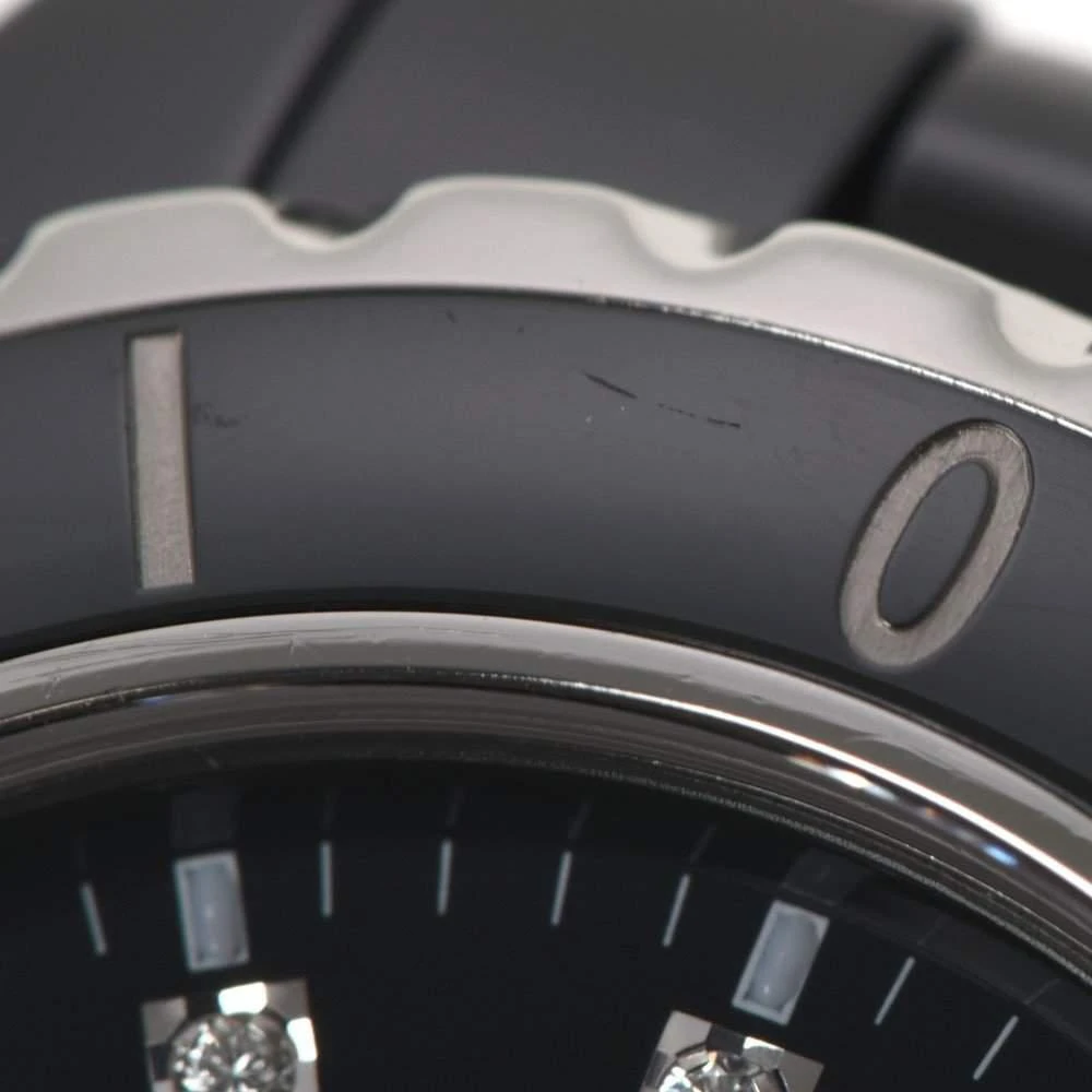 Chanel Black Diamond Stainless Steel And Ceramic J12 H1625 Quartz Women's Wristwatch 33 mm 商品
