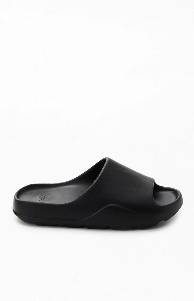 商品Kappa|Black Authentic Plume 1 Slide Sandals,价格¥296,第1张图片详细描述