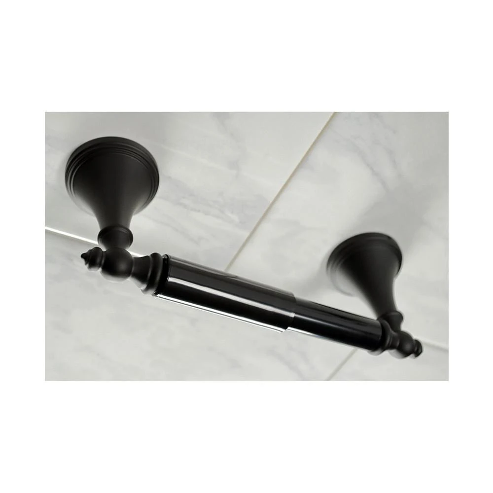 商品Kingston Brass|Naples 18-Inch and 24-Inch Towel Bar Bathroom Accessory Set in Black,价格¥1373,第4张图片详细描述