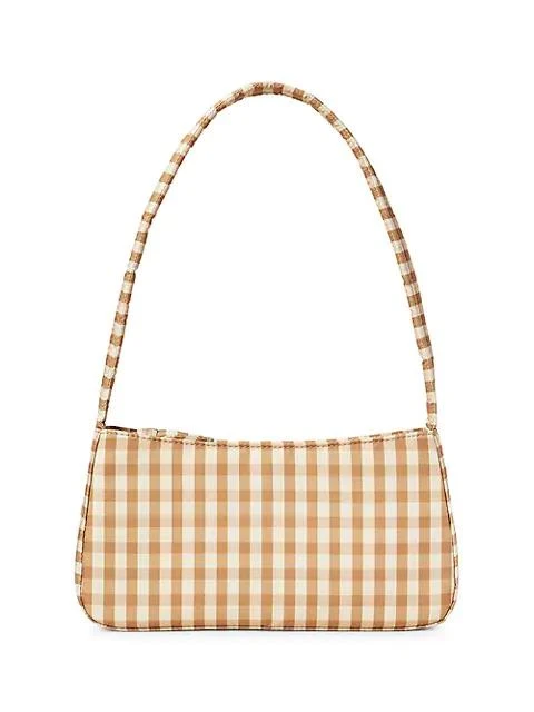 商品Loeffler Randall|Tristan Quilted Gingham Baguette,价格¥578,第1张图片