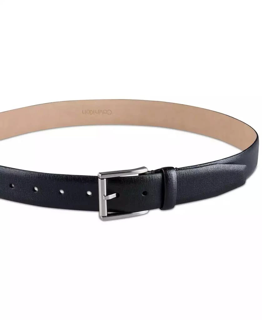 商品Calvin Klein|Men’s Textured Leather Roller Bar Buckle Belt,价格¥180,第3张图片详细描述