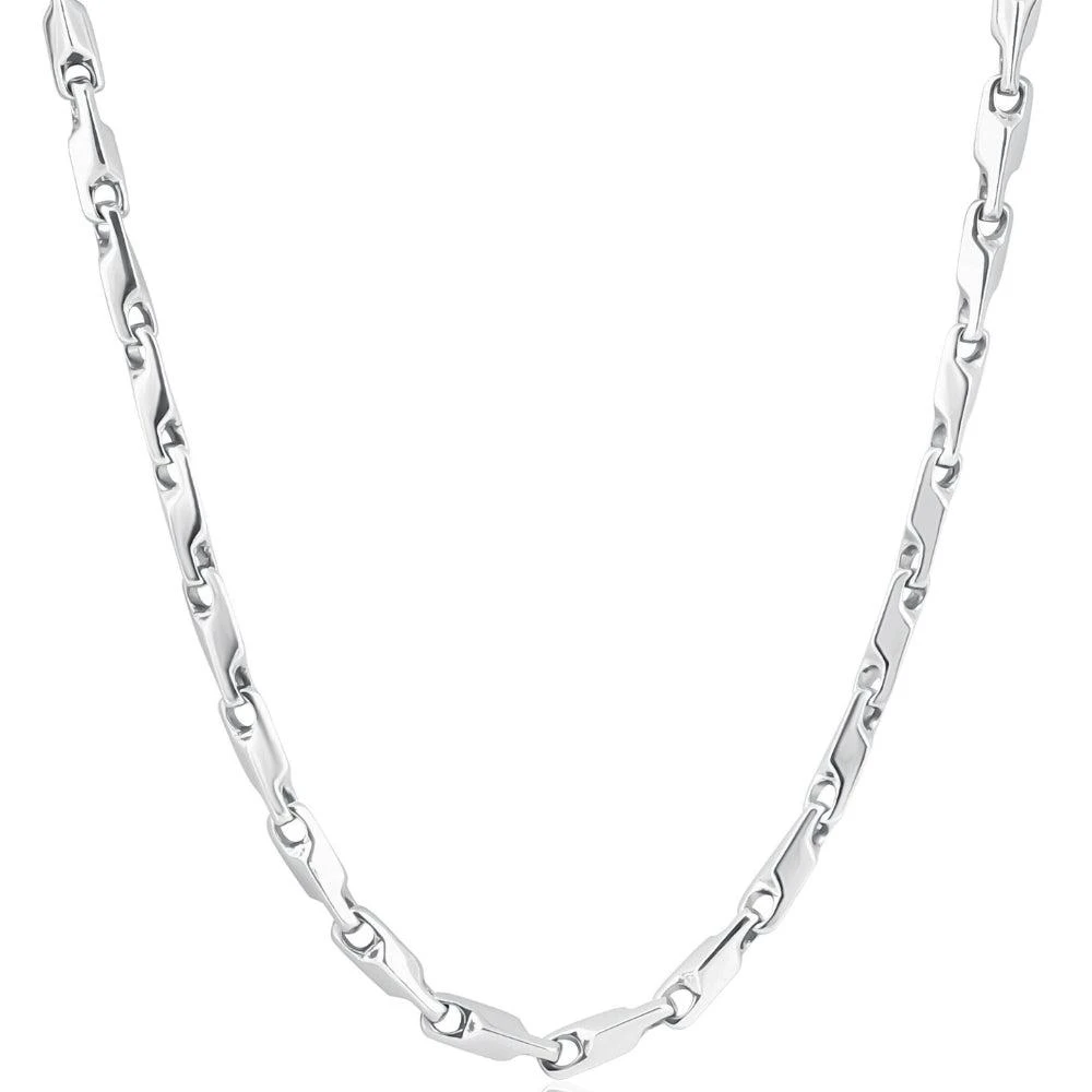 商品Pompeii3|Men's 14k Gold (47gram) or Platinum (88gram) 3.5mm Link Chain Necklace 20",价格¥31680,第1张图片