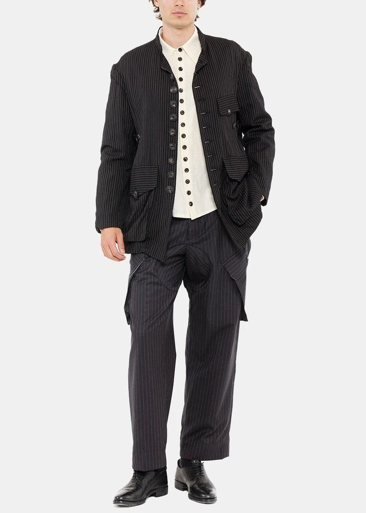 商品JOHN ALEXANDER SKELTON|John Alexander Skelton Black & Red Raf Pants,价格¥9973,第1张图片