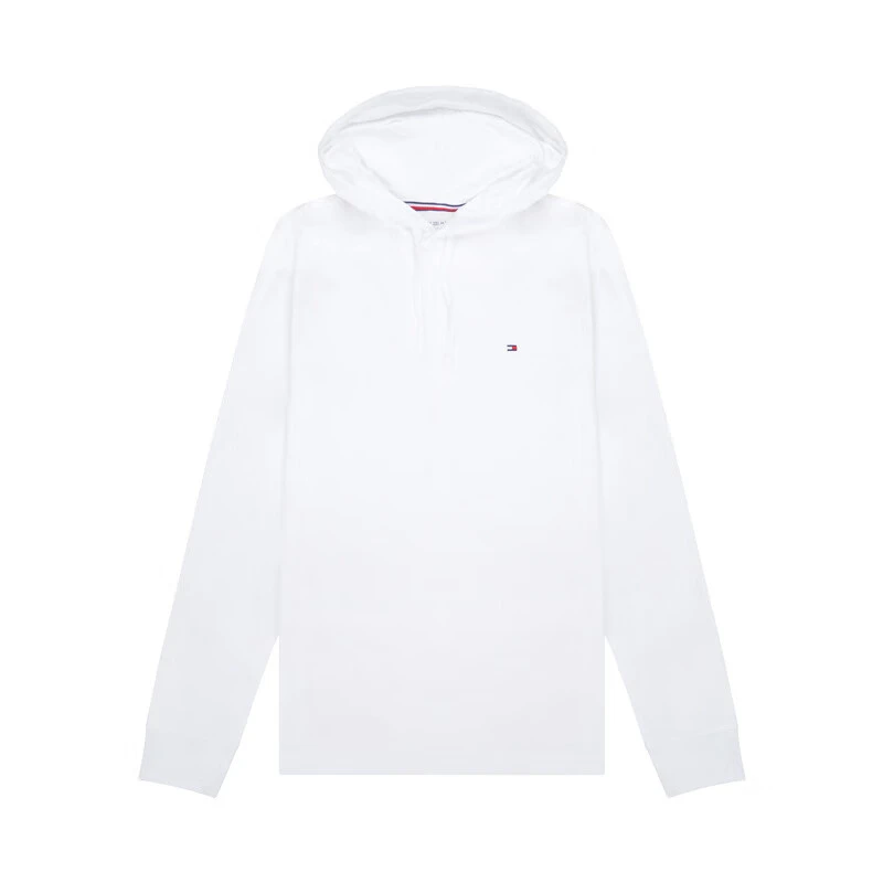 商品[国内直发] Tommy Hilfiger|TOMMY HILFIGER 男士白色连帽卫衣 78J3801-110,价格¥294,第1张图片